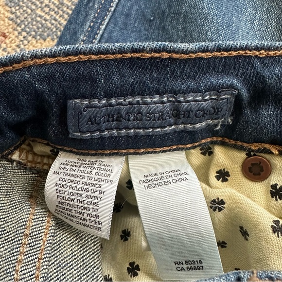 Lucky Brand Authentic Straight Crop Jeans 26 - Picture 8 of 8